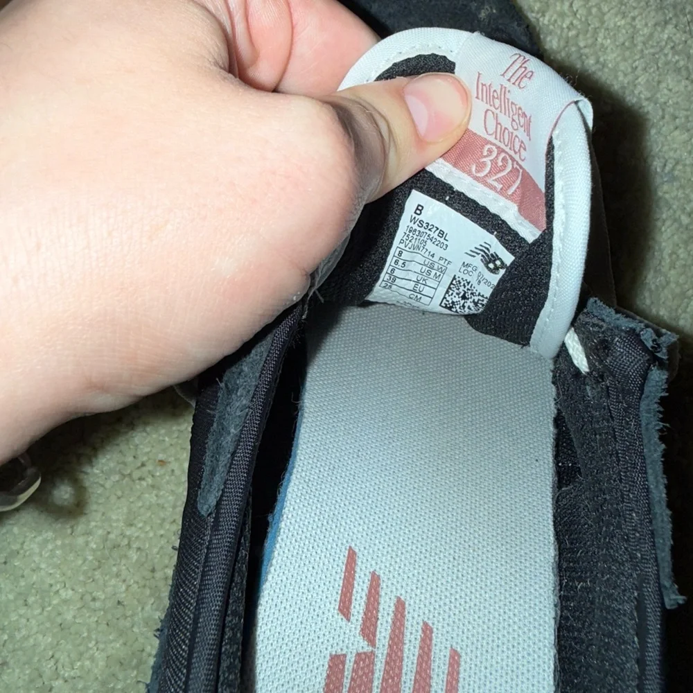 New Balance Black White Gum Retro Runner Sneakers
